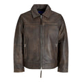 Veste en Cuir Jack & Jones JORCLEAN Chocolate Brown