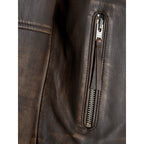 Veste en Cuir Jack & Jones JORCLEAN Chocolate Brown