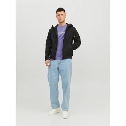 Veste Jack & Jones JJEBASIC SoftShell Hood Black Jjebasic
