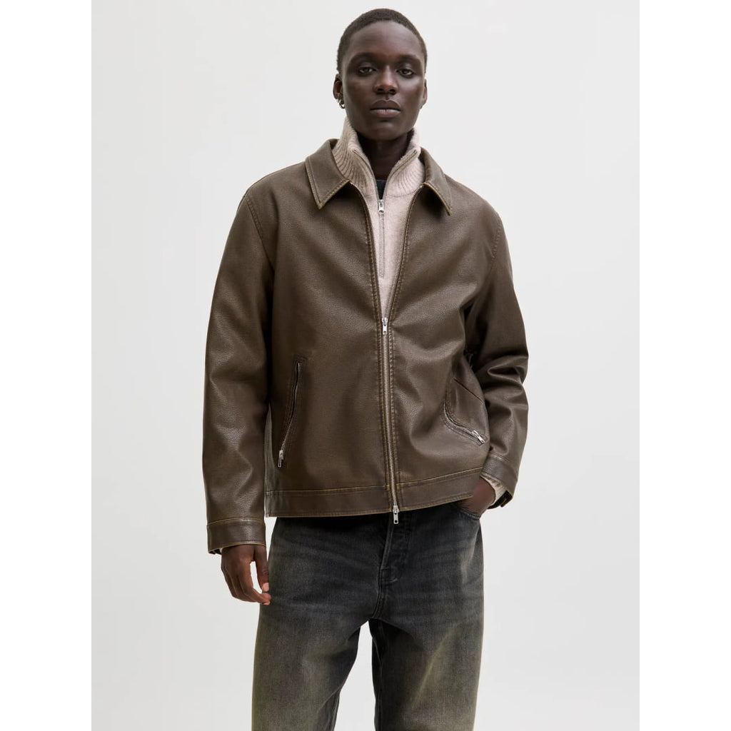 Veste Jack & Jones JJECASABLANCA Chocolate Brown