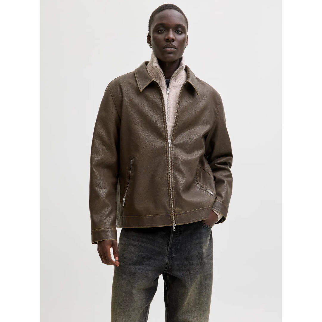 Veste Jack & Jones JJECASABLANCA Chocolate Brown