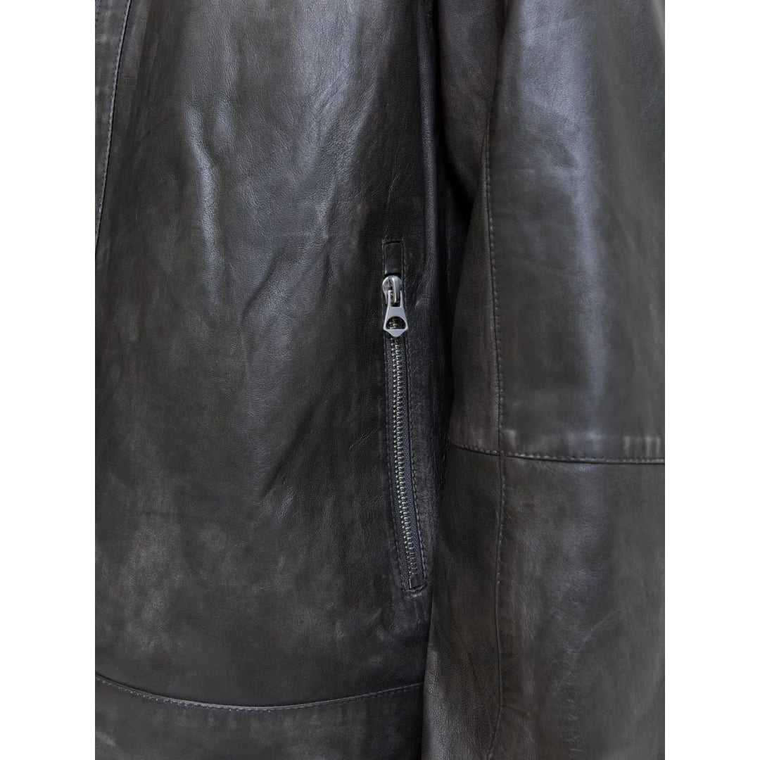 Veste Jack & Jones Jorclean Leather STYD Anthracite - Styd