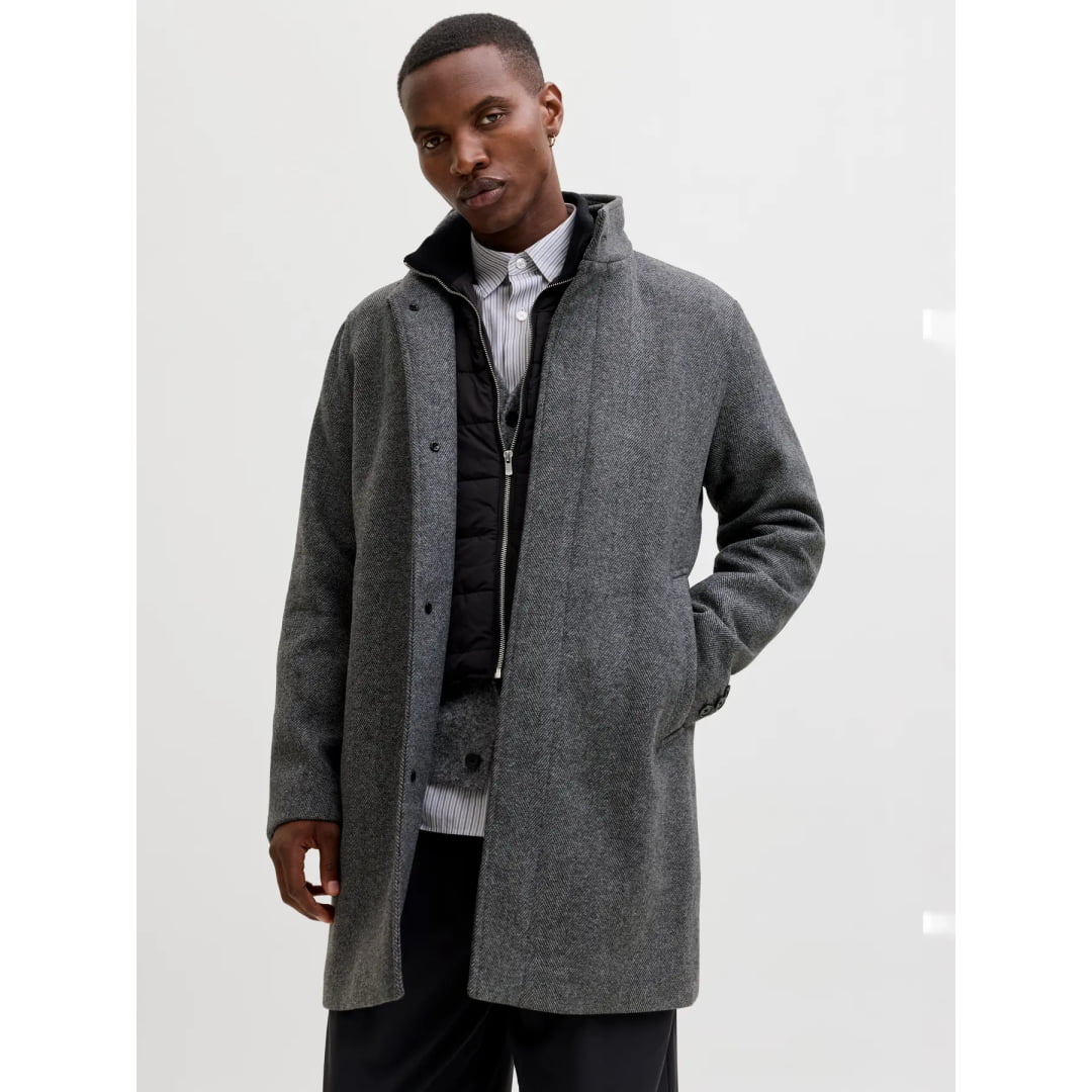 Veste Jack & Jones JPRCCKEITH Wool Blend Stancollar Coat