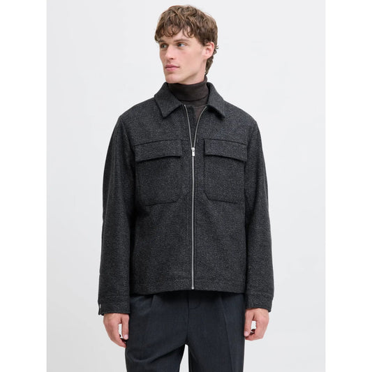 Veste Jack & Jones JPRCCRUSSEL Wool Blend Charcoal Gray