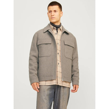 Veste Jack & Jones JPRCCRUSSEL Wool Blend Greige Jprccrussel