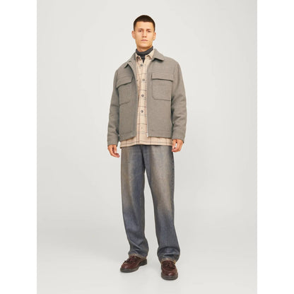 Veste Jack & Jones JPRCCRUSSEL Wool Blend Greige Jprccrussel