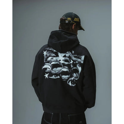 Veste Jacker Fearless Washed Hoodie Zip Black