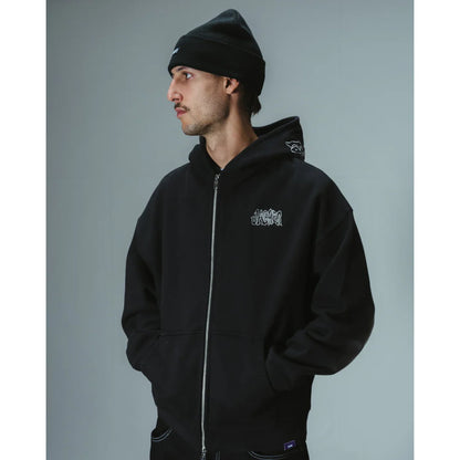 Veste Jacker Karen Hoodie Zip Black - Insidshop.com