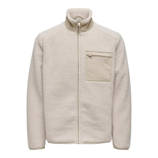 Veste Only & Sons Onsdallas Life Sherpa OTW Silver Lining
