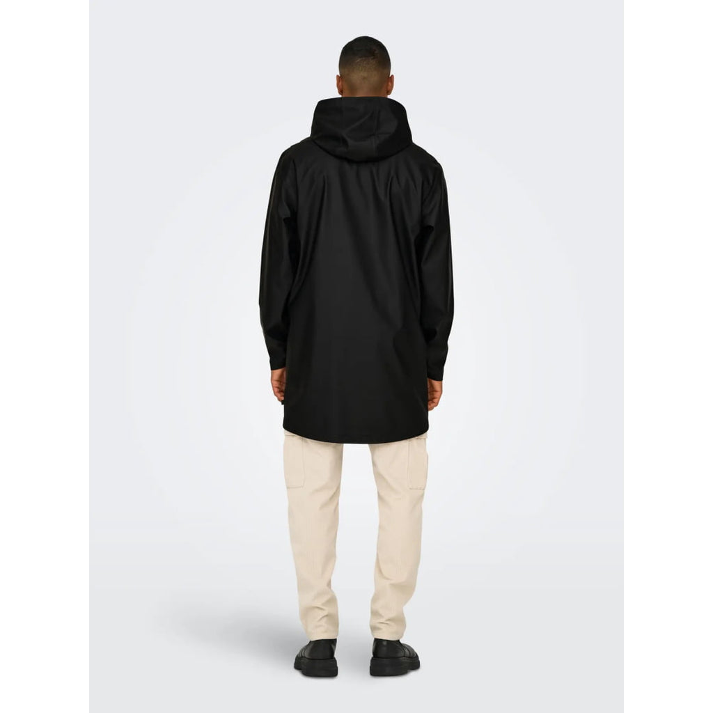 Veste Only & Sons Onsluca Rain Coat OTW Black - Otw