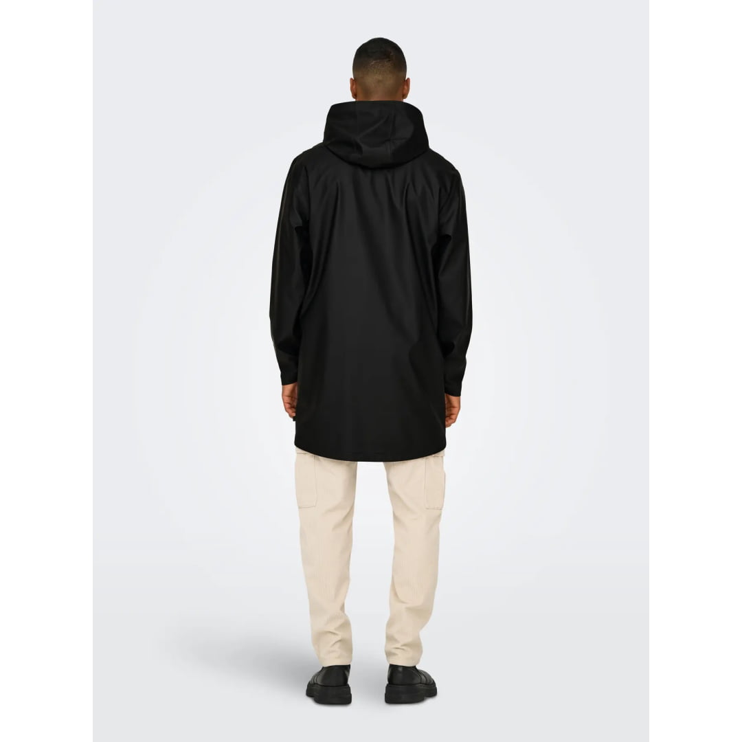 Veste Only & Sons Onsluca Rain Coat OTW Black - Otw