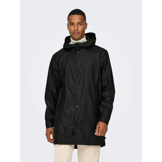 Veste Only & Sons Onsluca Rain Coat OTW Black - Otw