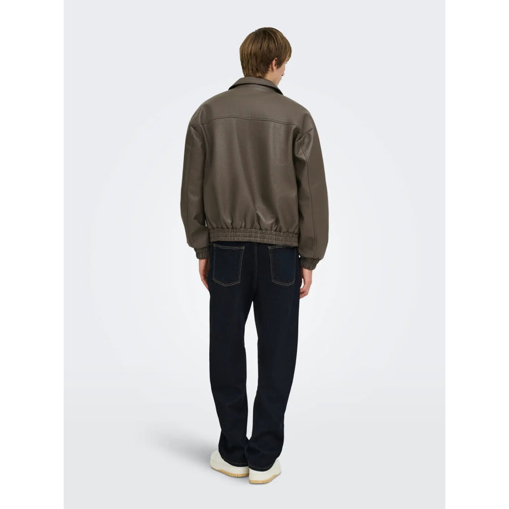 Veste Only & Sons ONSREX PU OTW Beluga - Insidshop.com