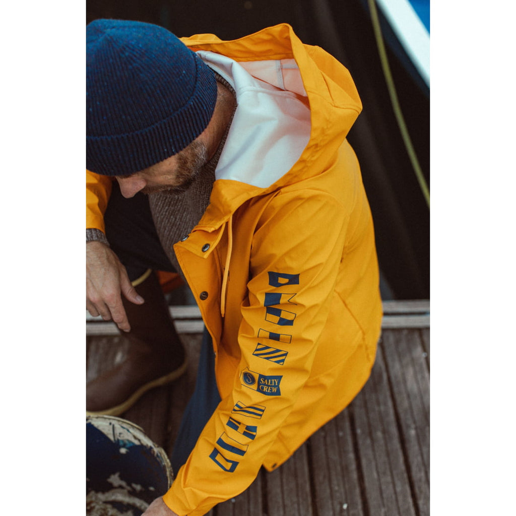 Veste Salty Crew Seal Raincoat Golden Yellow - Dickies