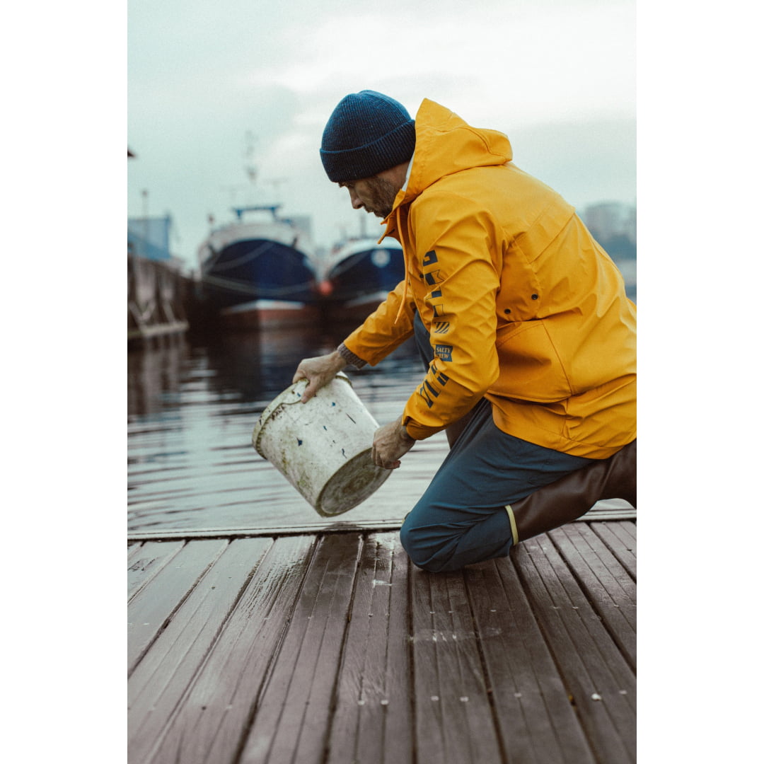 Veste Salty Crew Seal Raincoat Golden Yellow - Dickies