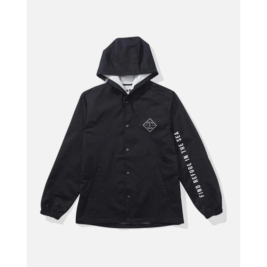 Veste Salty Crew Tippet Snapper Jacket Black - Insidshop.com