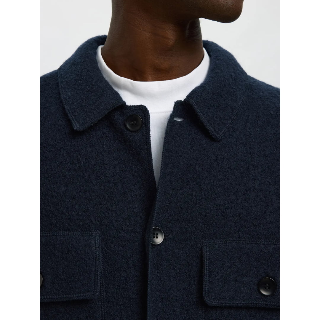 Veste Selectec SLHNEALY LS Workwear Sky Captain - Slhnealy