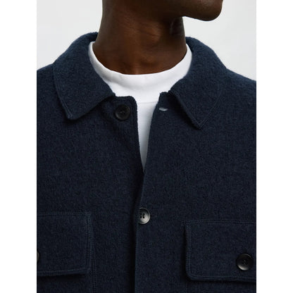 Veste Selectec SLHNEALY LS Workwear Sky Captain - Slhnealy