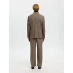 Veste Selected SLHREG-MILO Wool Blend Morel Houndstooth