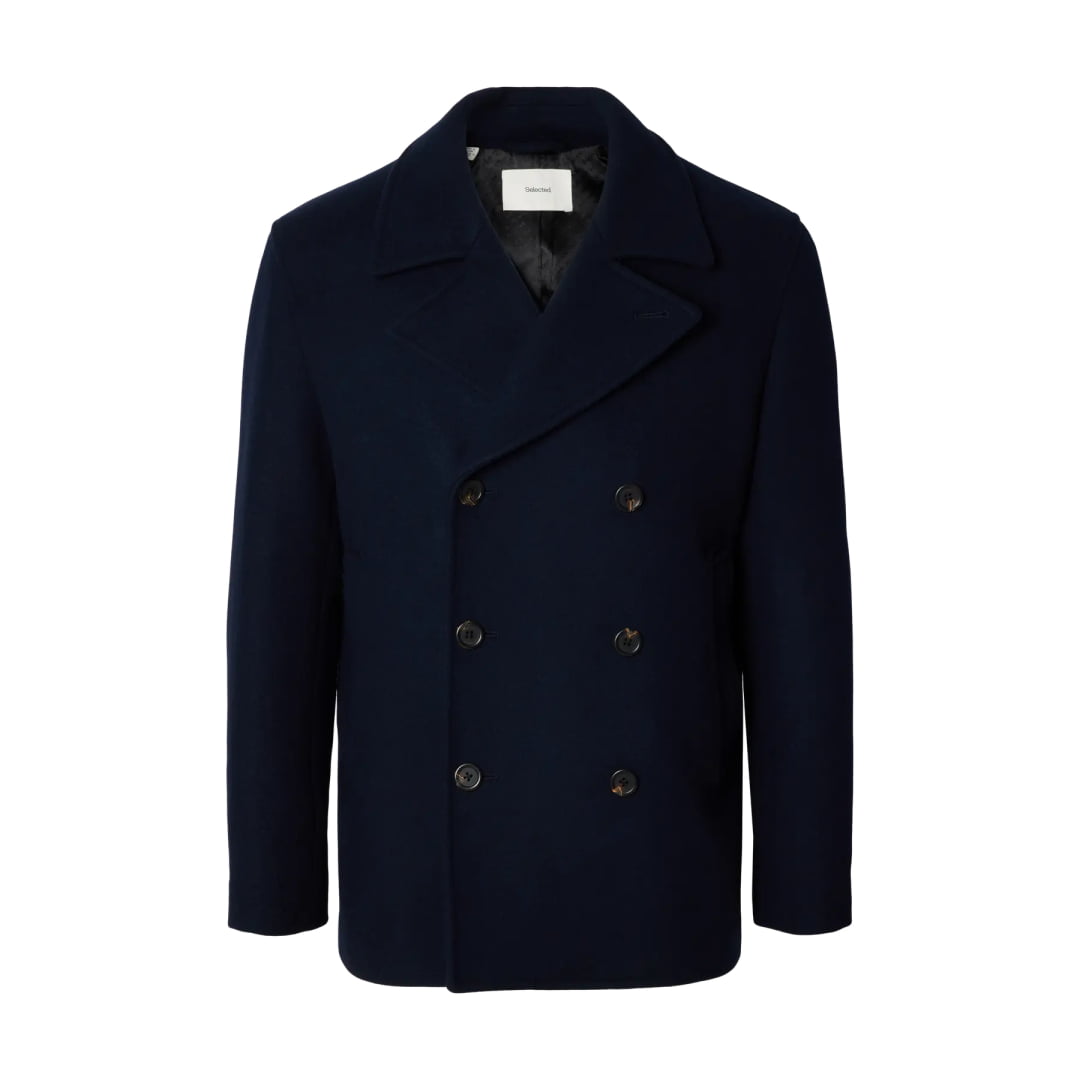 Veste Selected SLMARCHIVE Wool Blend Peacoat Sky Captain