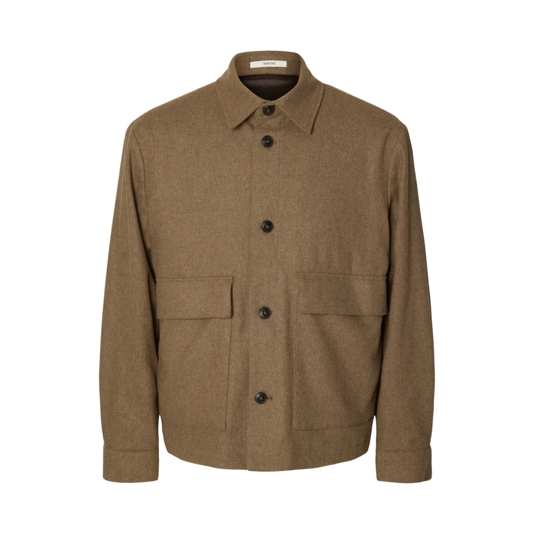 Veste Selected SLMREG-PAOLO Wool Blend Hybrid Blazer Light