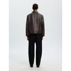 Veste Selected SLMSCOTT Leather Demitasse - Insidshop.com