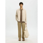 Veste Selected SLMYATE-Baird Linen Zip Beach Sand