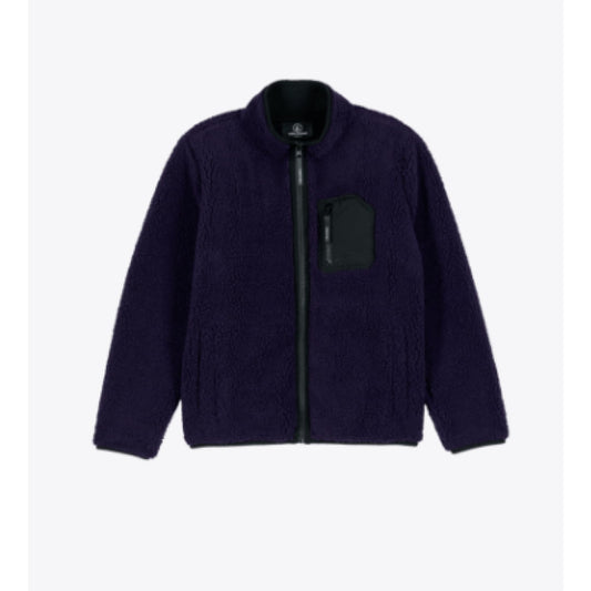 Veste Volcom Youth Muzzer Fuzzar Zip Dark Purple