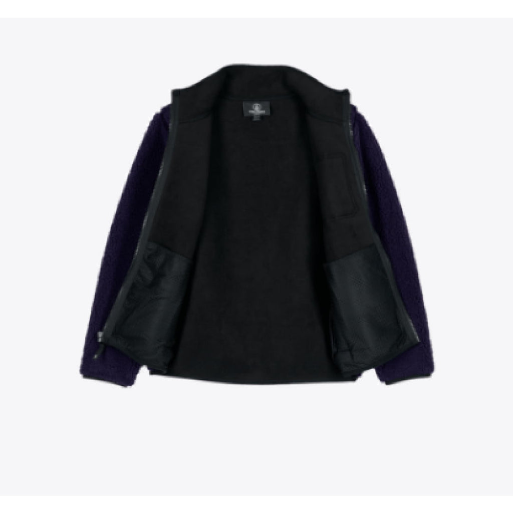 Veste Volcom Youth Muzzer Fuzzar Zip Dark Purple