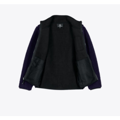 Veste Volcom Youth Muzzer Fuzzar Zip Dark Purple