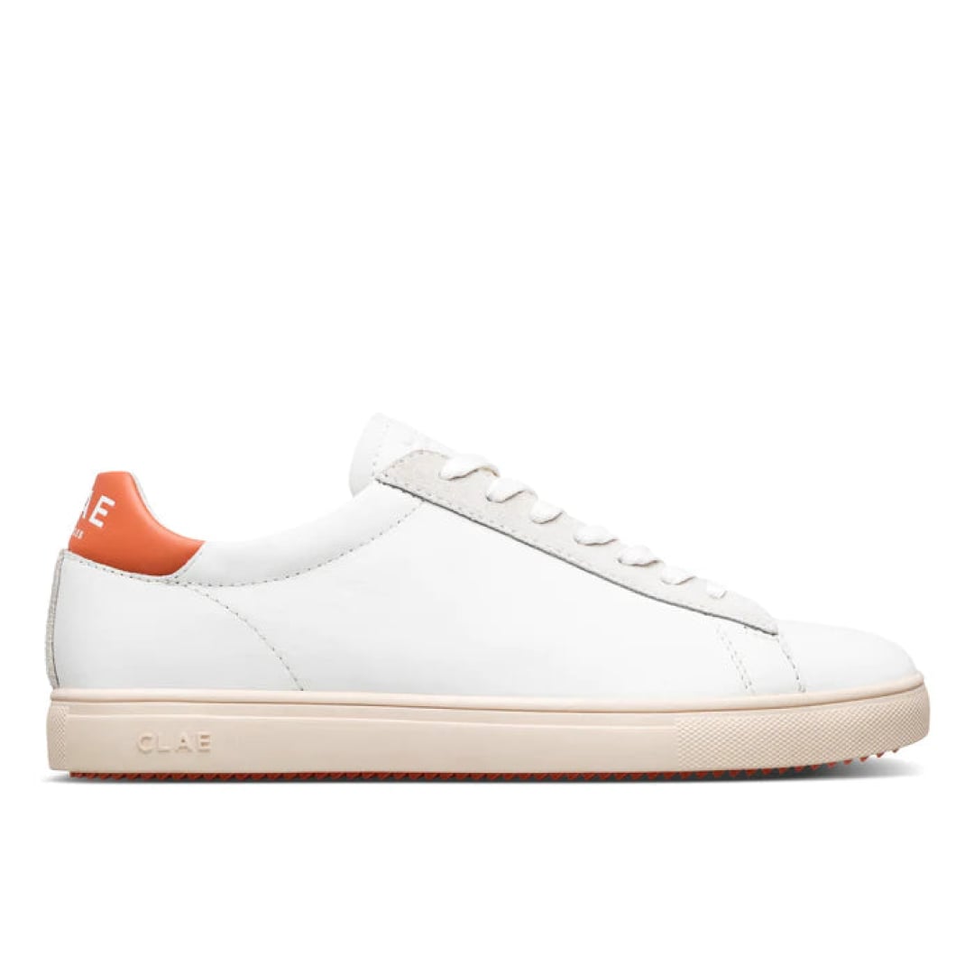 Baskets Clae Bradley California White Leather Canyon Sunset