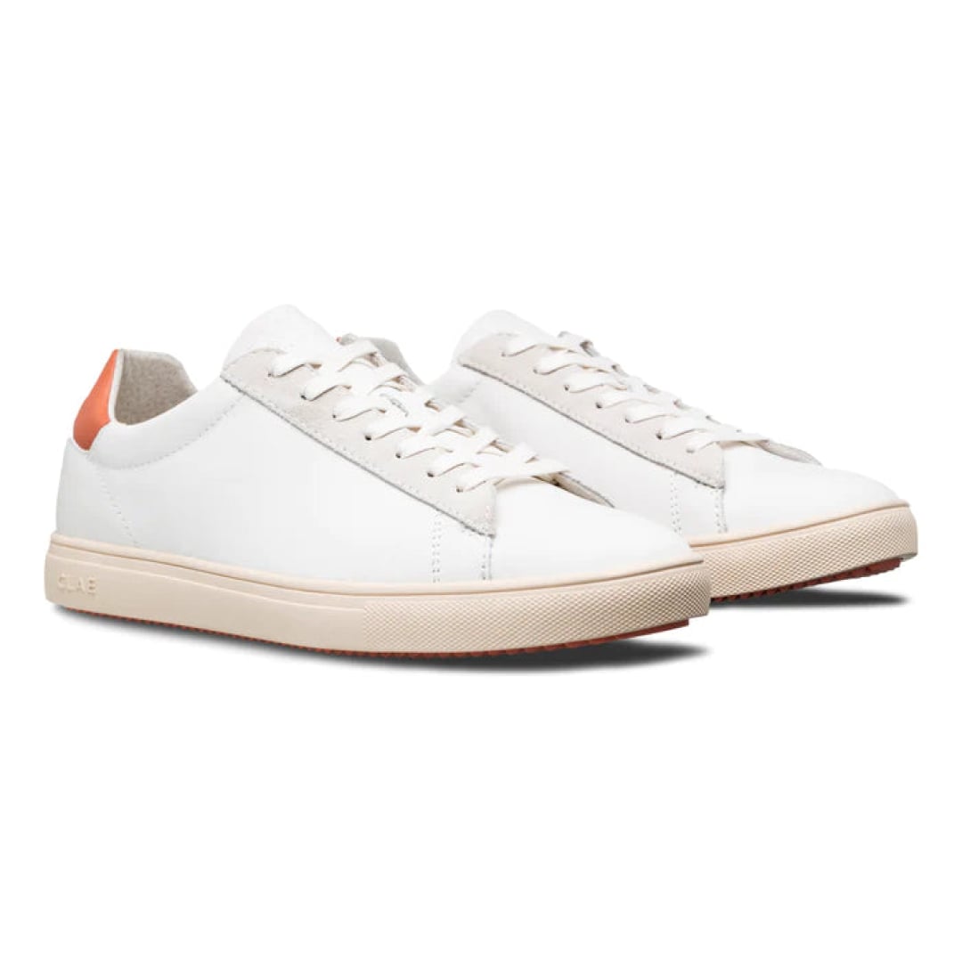 Baskets Clae Bradley California White Leather Canyon Sunset