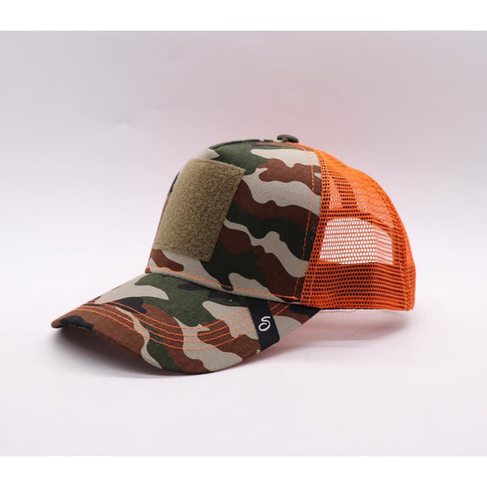 Casquette Scratchys Trucker Camouflage Filet Orange -