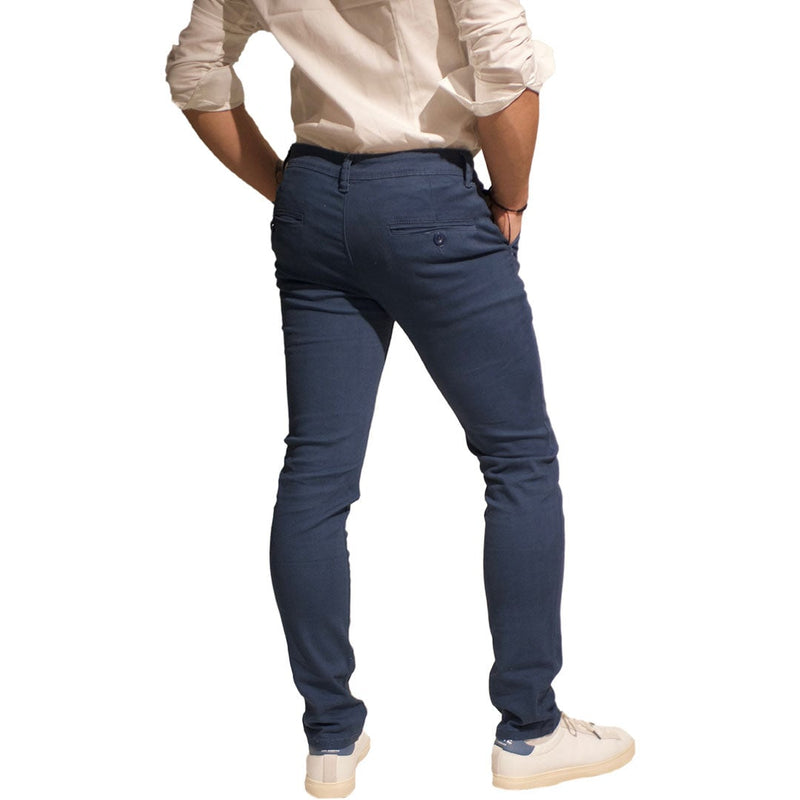 Chino LeeYo Tissu Intersaison Bleu Jean - leeyo tissu
