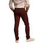 Chino LeeYo Tissu Intersaison Bordeaux - leeyo tissu
