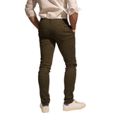 Chino LeeYo Tissu Intersaison Kaki - leeyo tissu intersaison