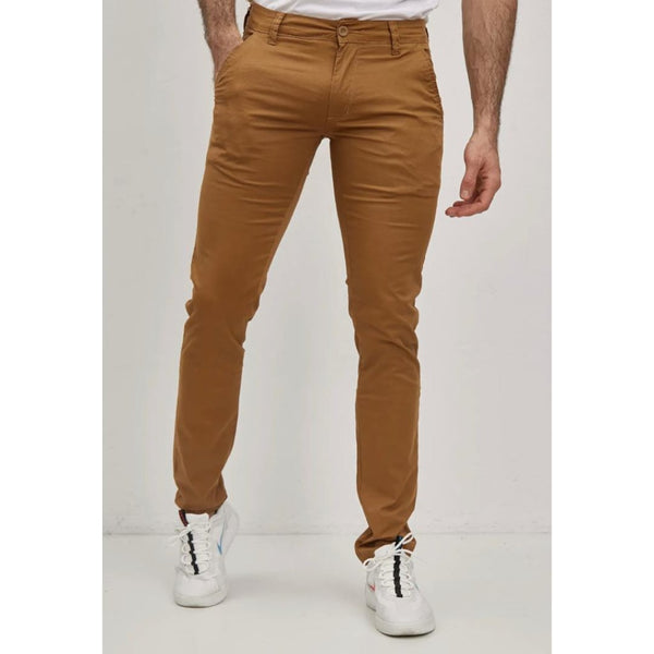 Chino LeeYo Tissu Léger Camel - Leeyo - Insidshop.com