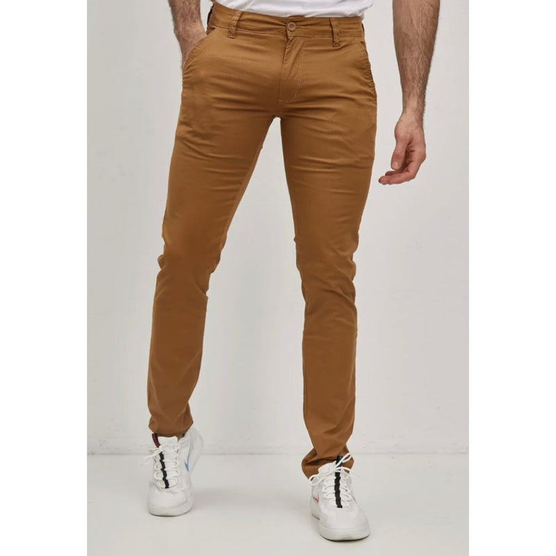 Chino LeeYo Tissu Léger Camel - Leeyo - Insidshop.com