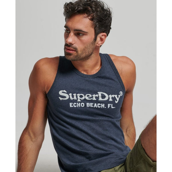 Débardeur Superdry Vintage Venue Classic Eclipse Navy Marl -