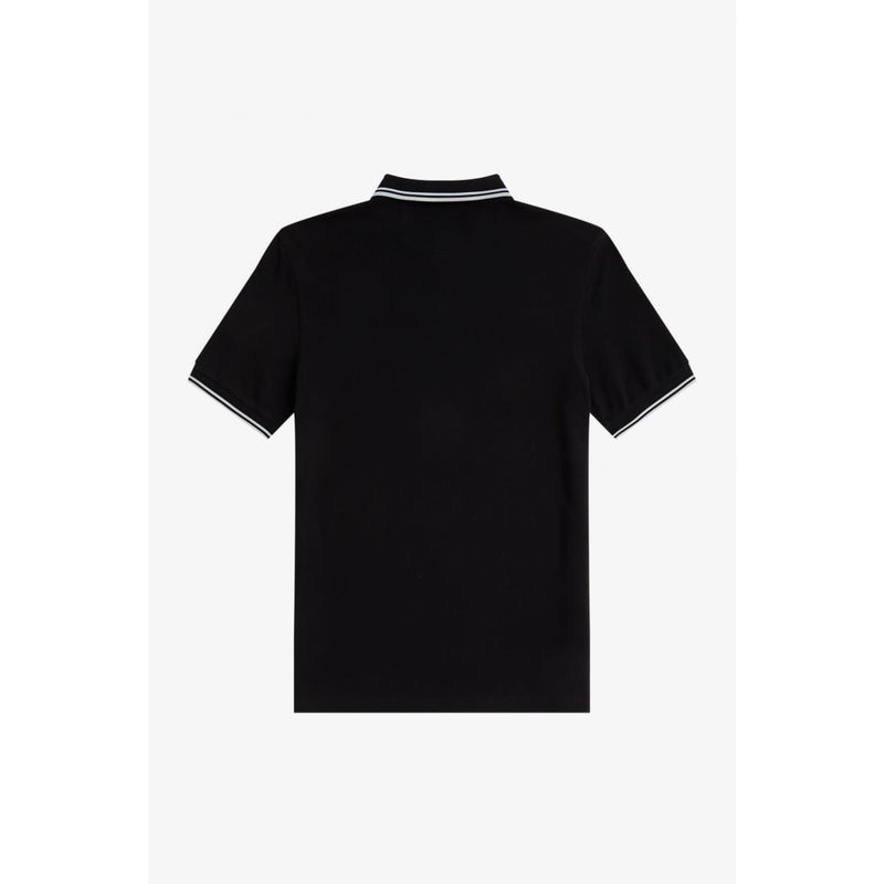 Polo Fred Perry Twin Tipped Black / Snow White