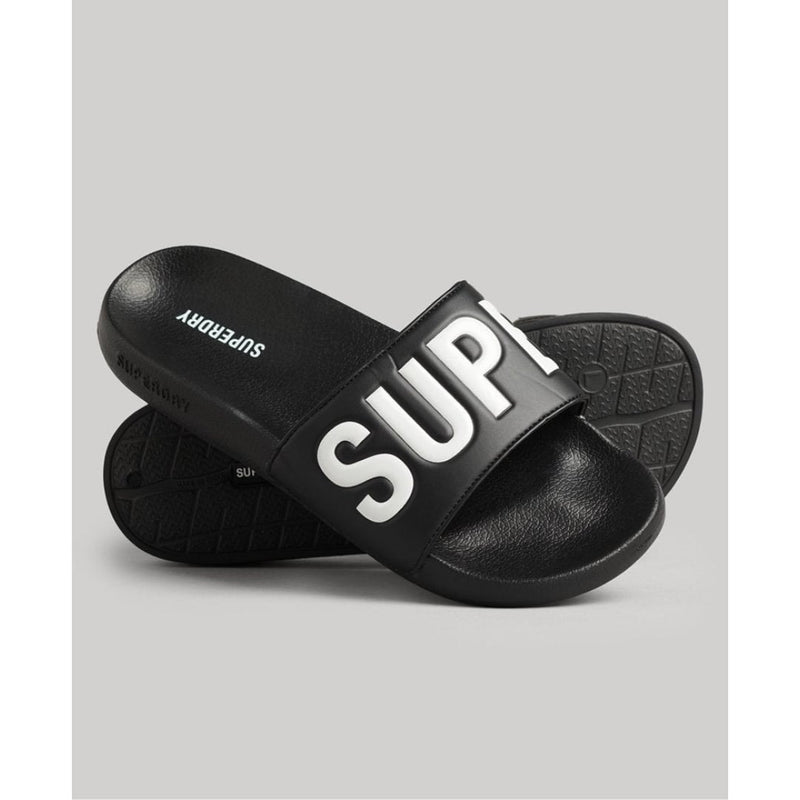 Slide Superdy Code Core Vegan Black/Optic - superdy code