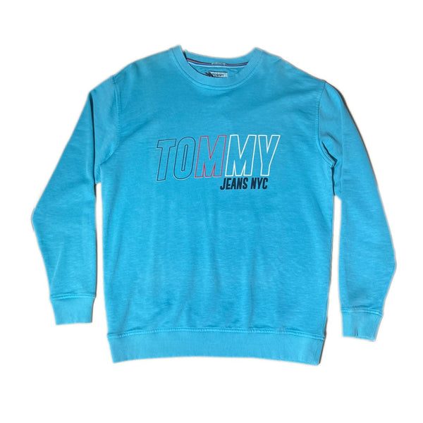 Sweat Tommy Jeans Vintage Graph - S / Turquoise - tommy