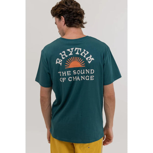 T-shirt RHYTHM Awake Teal - rhythm awake teal -