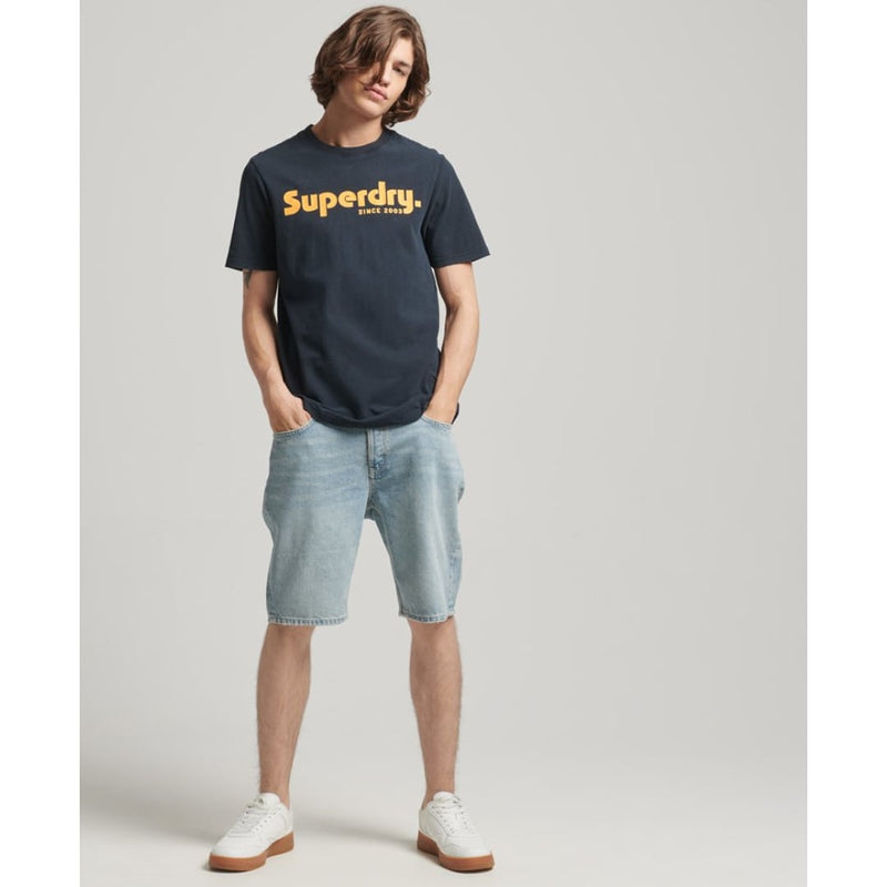 T-shirt Superdry Vintage Terrain Classic Black - superdry