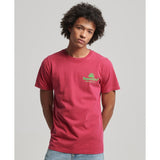 T-shirt Superdry Vintage Venue Neon Beetroot Pink - superdry